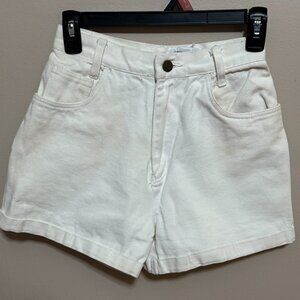 Vintage 1990s OSC White Women's Shorts | 100% Cotton | Women’s Five/Six